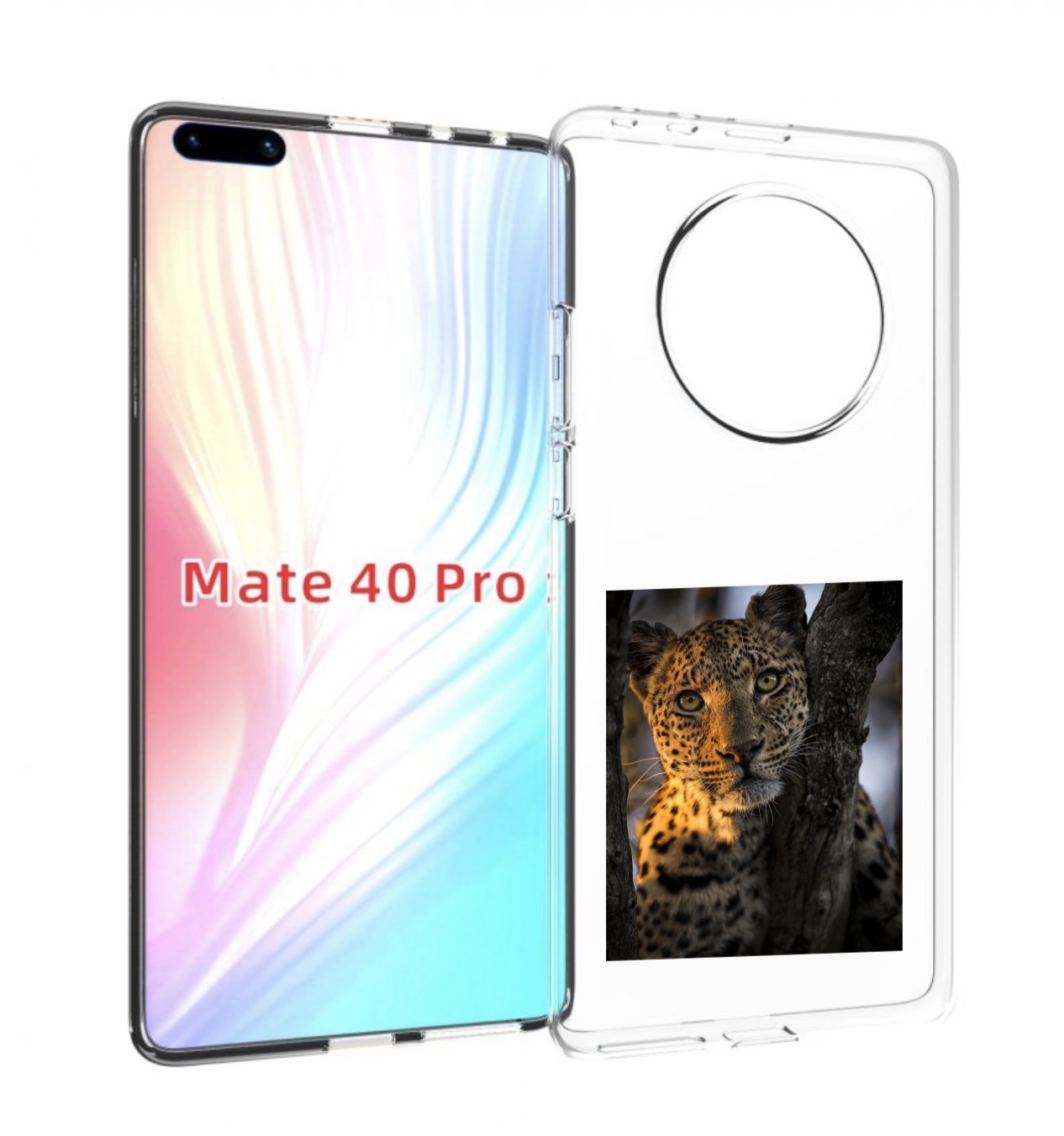 

Чехол MyPads Леопард для Huawei Mate 40 Pro (NOH-NX9), Прозрачный, Tocco