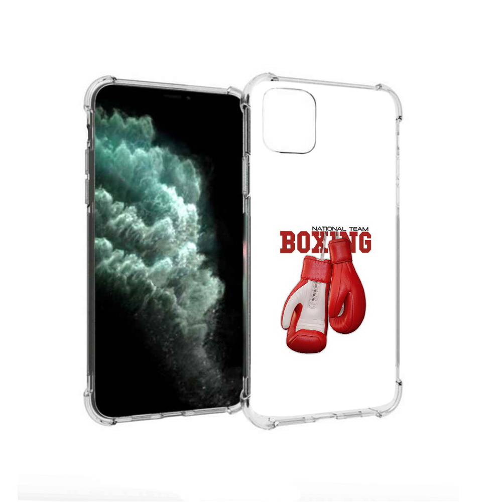 

Чехол MyPads Tocco для Apple iPhone 11 Pro Max боксерские перчатки (PT142698.615.244), Прозрачный, Tocco