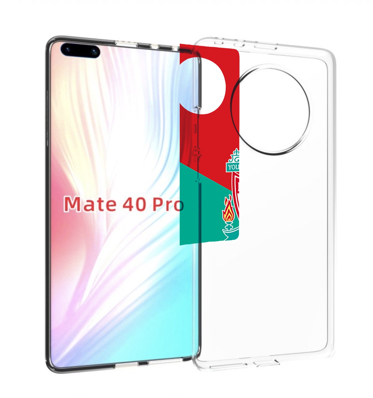 

Чехол MyPads Ливерпуль мужской для Huawei Mate 40 Pro (NOH-NX9), Прозрачный, Tocco