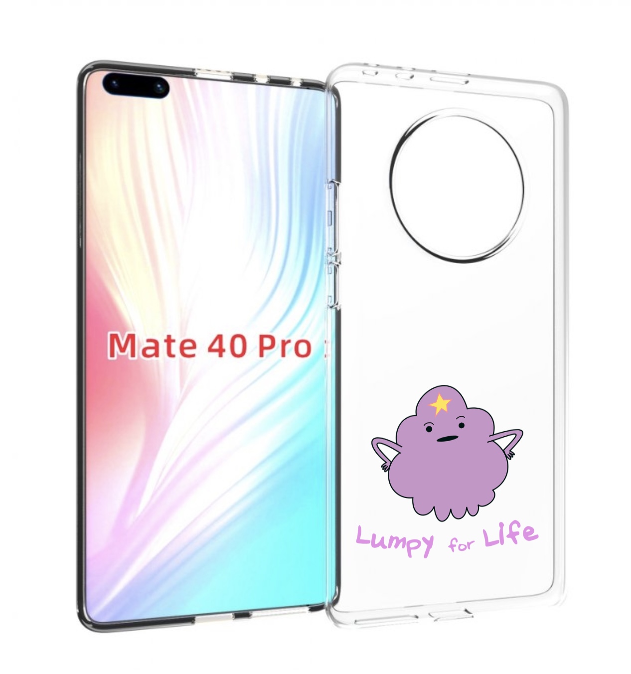 

Чехол MyPads Принцесса пупырчатого королевства для Huawei Mate 40 Pro (NOH-NX9), Прозрачный, Tocco