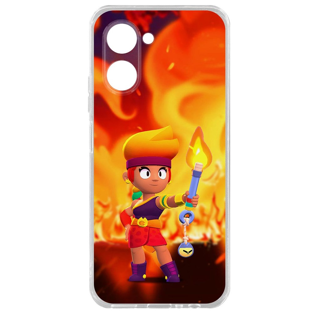 

Чехол-накладка Brawl Stars-Амбер для Realme C33 2023, Прозрачный