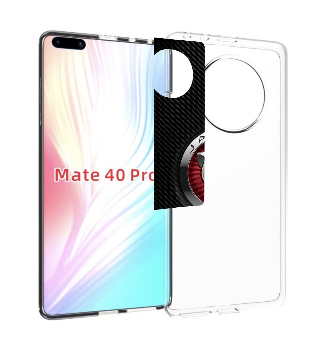 

Чехол MyPads Лого-ягуар для Huawei Mate 40 Pro (NOH-NX9), Прозрачный, Tocco