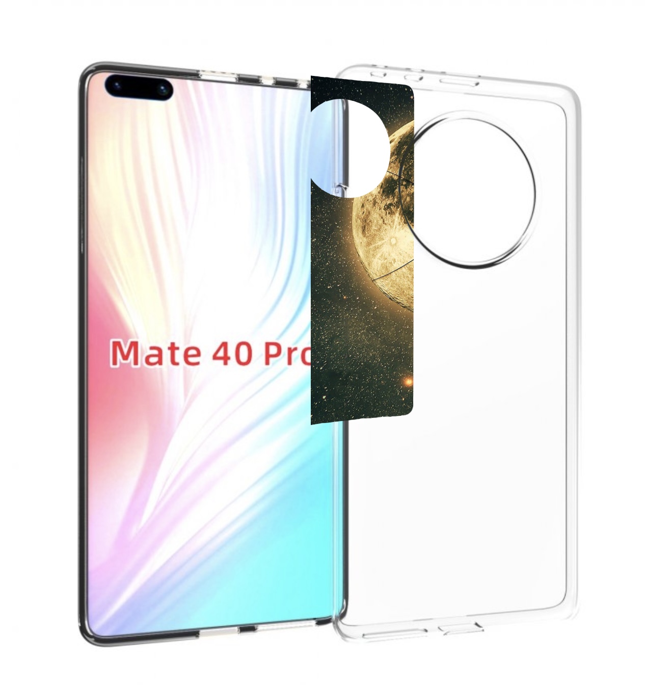 

Чехол MyPads Луна-светит для Huawei Mate 40 Pro (NOH-NX9), Прозрачный, Tocco