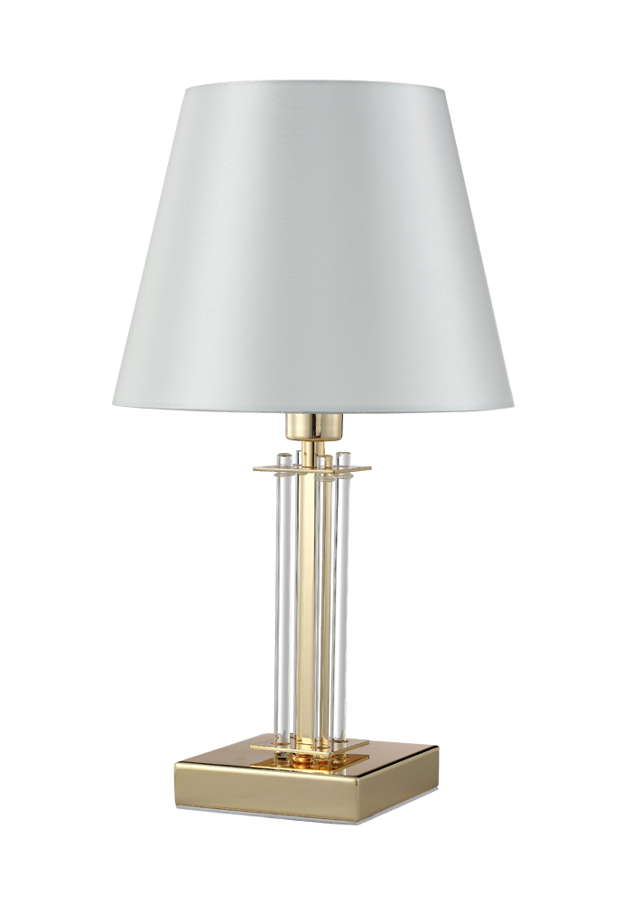 фото Настольная лампа crystal lux nicolas lg1 gold/white