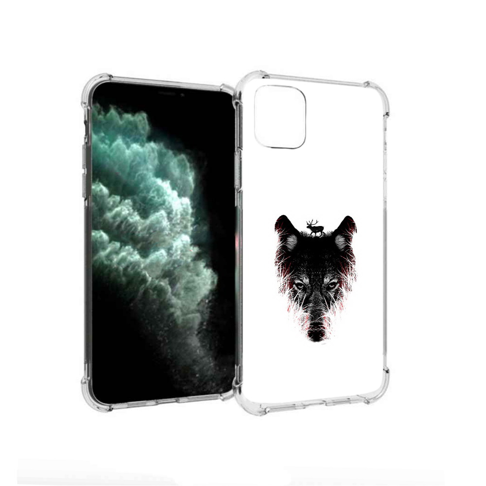 

Чехол MyPads Tocco для Apple iPhone 11 Pro Max волк в траве (PT142698.615.267), Прозрачный, Tocco
