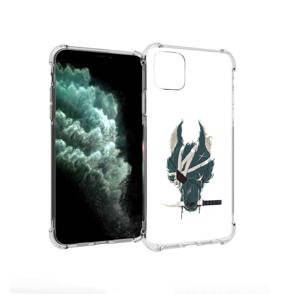 

Чехол MyPads Tocco для Apple iPhone 11 Pro Max волк-разбойник (PT142698.615.271), Прозрачный, Tocco