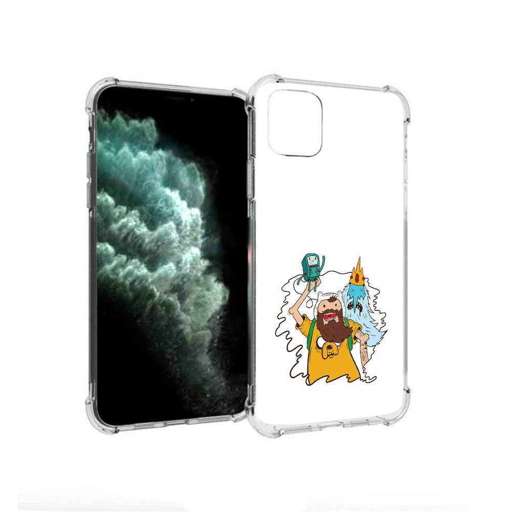 

Чехол MyPads Tocco для Apple iPhone 11 Pro Max время приключений старый Финн, Прозрачный, Tocco