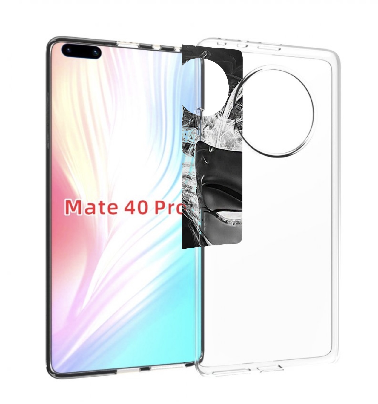 

Чехол MyPads Маска для Huawei Mate 40 Pro (NOH-NX9), Прозрачный, Tocco