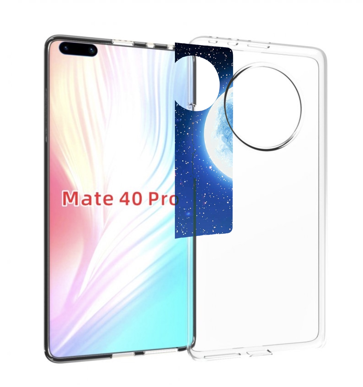 

Чехол MyPads Машина-на-лун для Huawei Mate 40 Pro (NOH-NX9), Прозрачный, Tocco