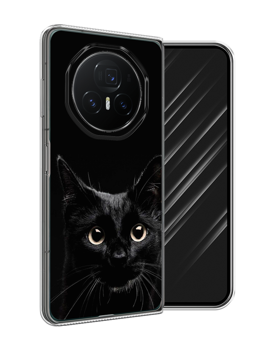 

Чехол Awog на Honor Magic V3 "Добрый кот", Черный, 6125050-1