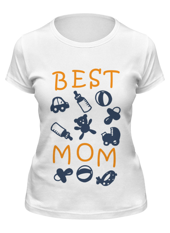 

Футболка женская Printio Best mom белая L, Белый, Best mom