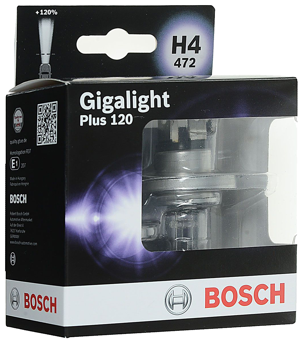 

Лампа галогенная BOSCH Gigalight+120 60W p43t 1987301106