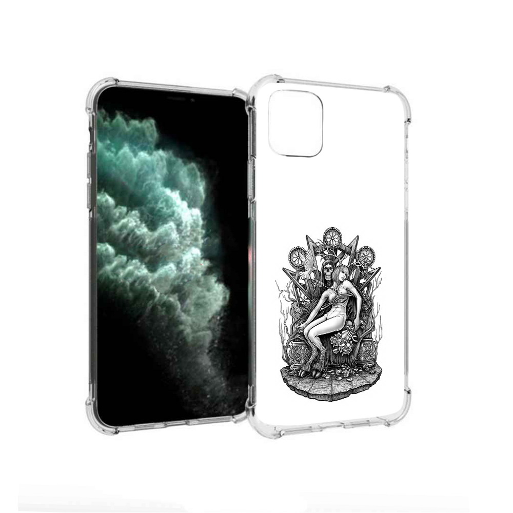 

Чехол MyPads Tocco для Apple iPhone 11 Pro Max девушка на троне (PT142698.615.309), Прозрачный, Tocco