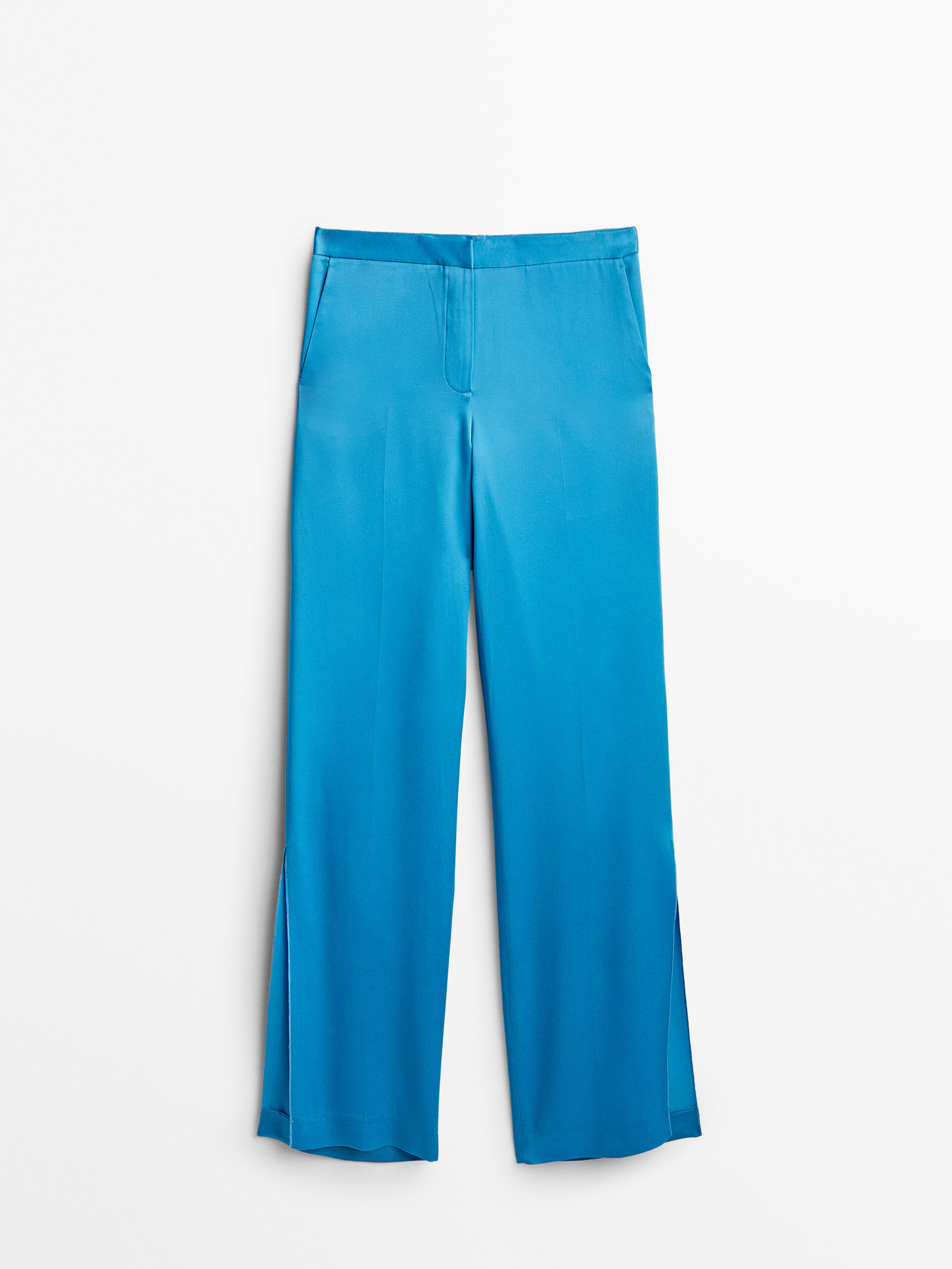 

Брюки женские Massimo Dutti 05013513438 синие 44, 05013513438