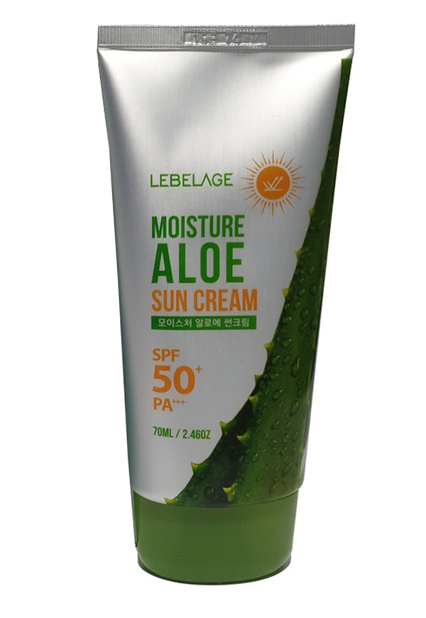 Крем Lebelage Sun Lebelage Moisture Aloe Sun Cream SPF50+ PA+++ солнцезащитный с алоэ