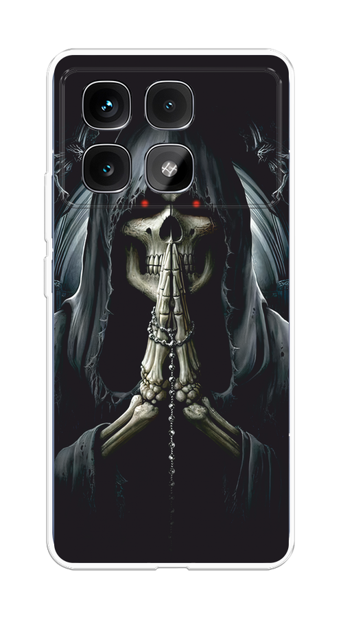 

Чехол на Xiaomi Redmi K70 Ultra "Молитва", Серый, 323050-1