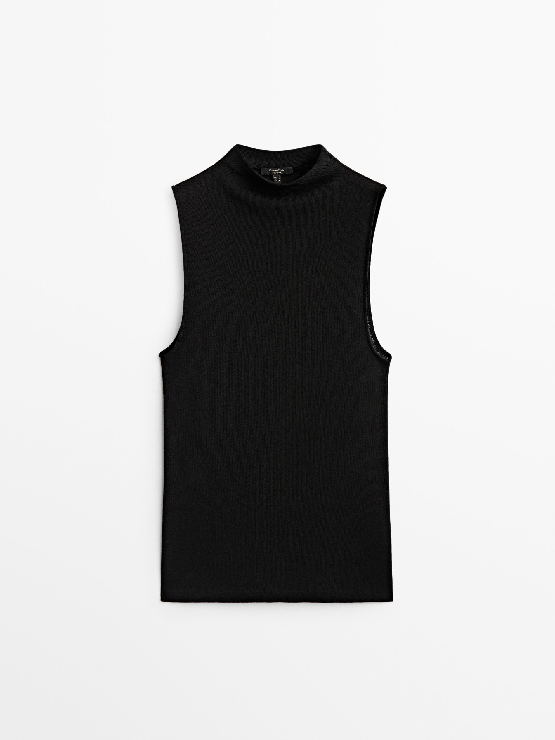 

Топ женский Massimo Dutti 06892923800 черный L, 06892923800