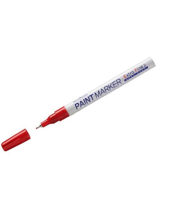 

Маркер-краска лаковый MUNHWA Extra Fine Paint Marker, КРАСНЫЙ, 1 мм, нитро-основа, EFPM-03