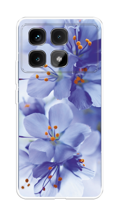

Чехол на Xiaomi Redmi K70 Ultra "Фиолетовые цветки", Фиолетовый;синий, 323050-1