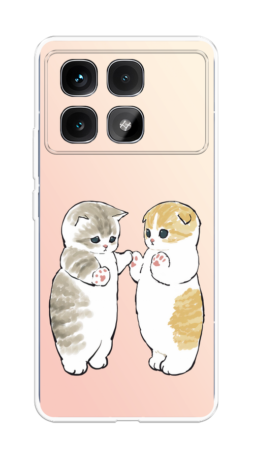 

Чехол на Xiaomi Redmi K70 Ultra "Пухлые котики", Розовый;бежевый;серый, 323050-1