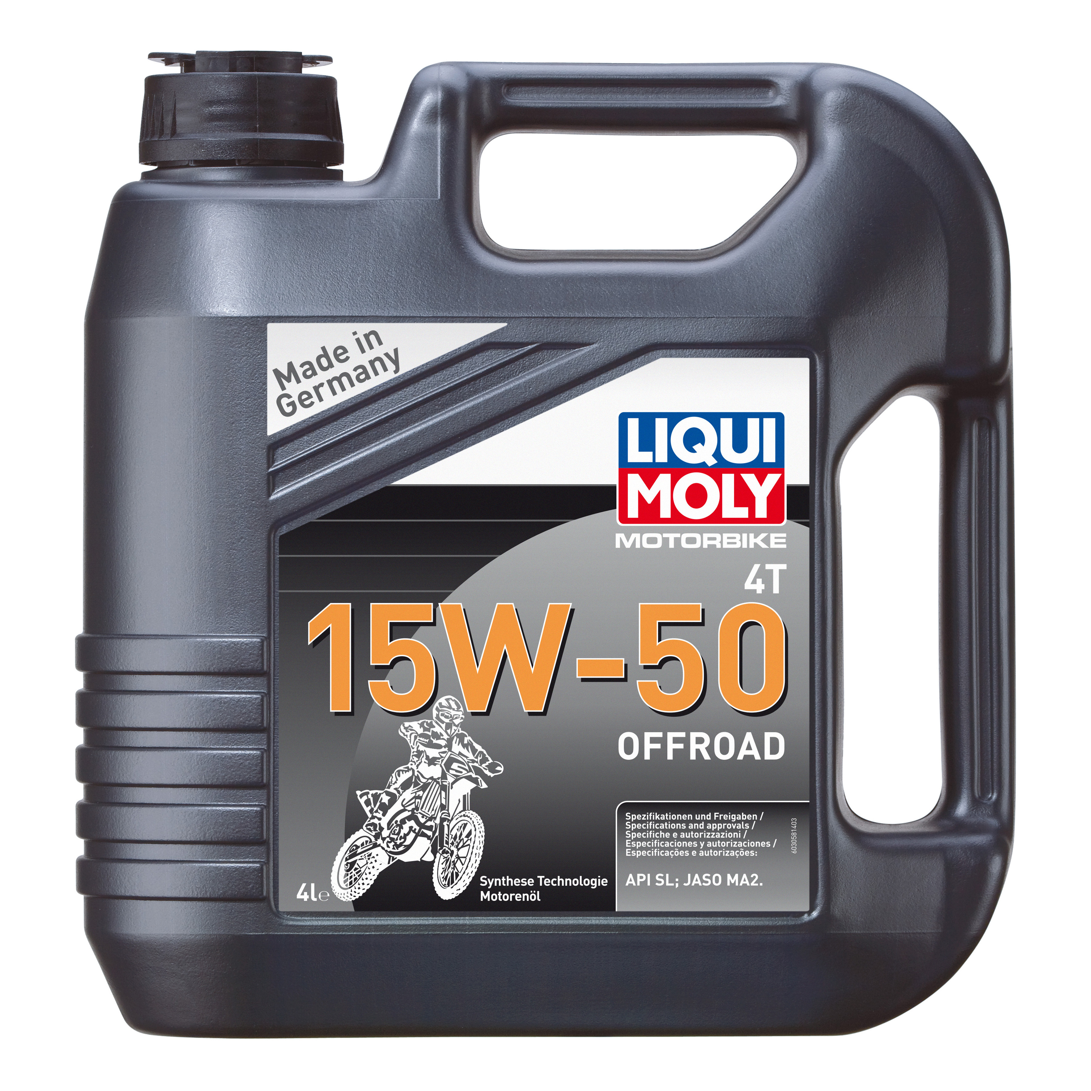 

Моторное масло LIQUI MOLY Motorbike 4T Offroad 15w-50 4л