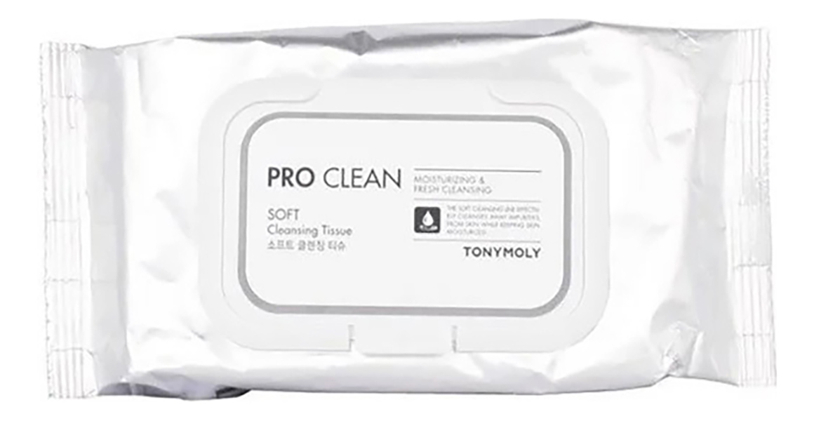 Салфетки Tonymoly Pro Clean Soft Cleansing Tissue для снятия макияжа 280 г