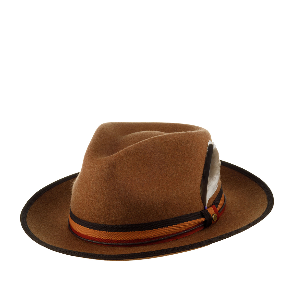 Шляпа унисекс Stetson 2198144 WOOLFELT MIX коричневая, р.57 Китай коричневый, размер 57