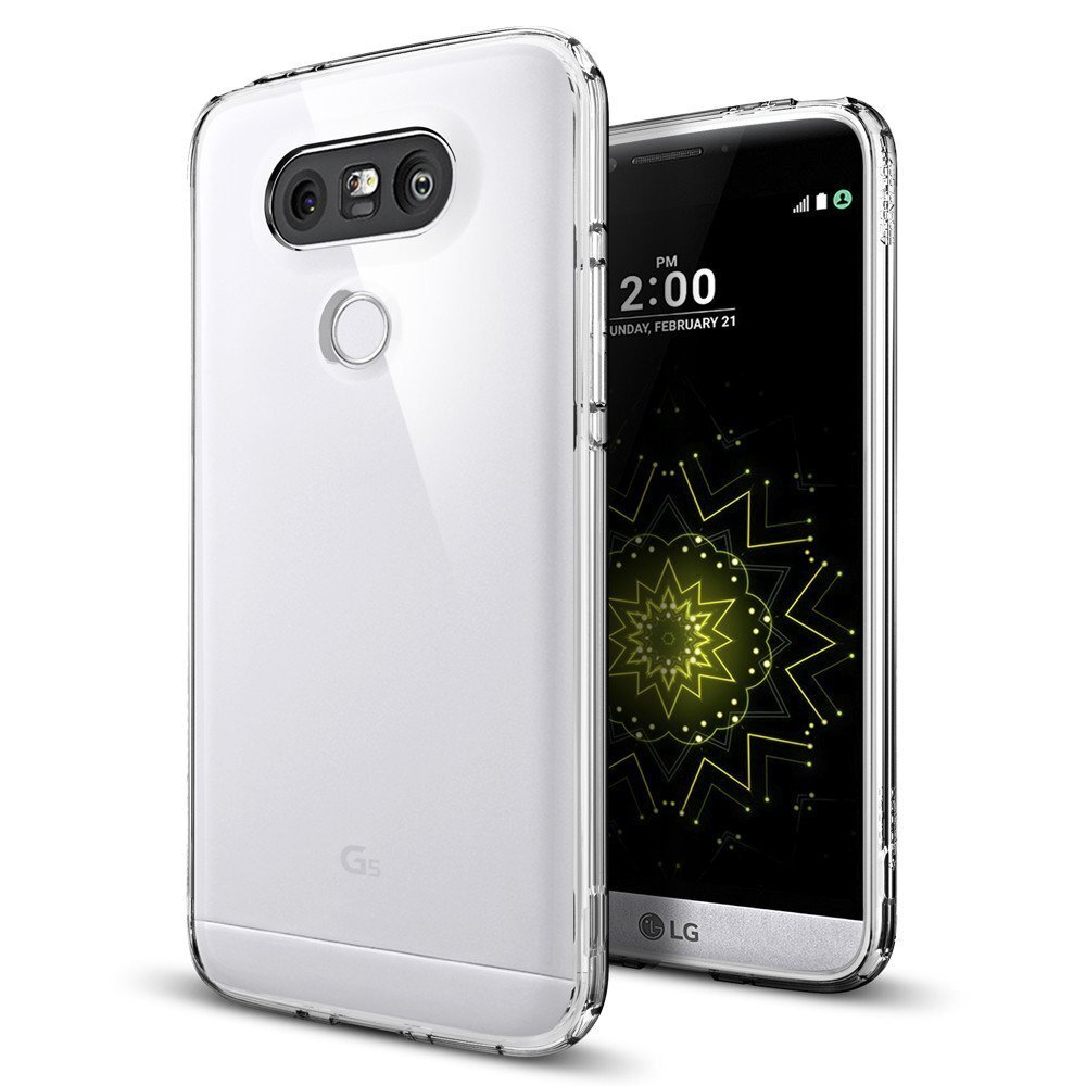 Гибридный чехол Spigen для LG G5 - Ultra Hybrid - Кристально-прозрачный - SGP-A18CS20129