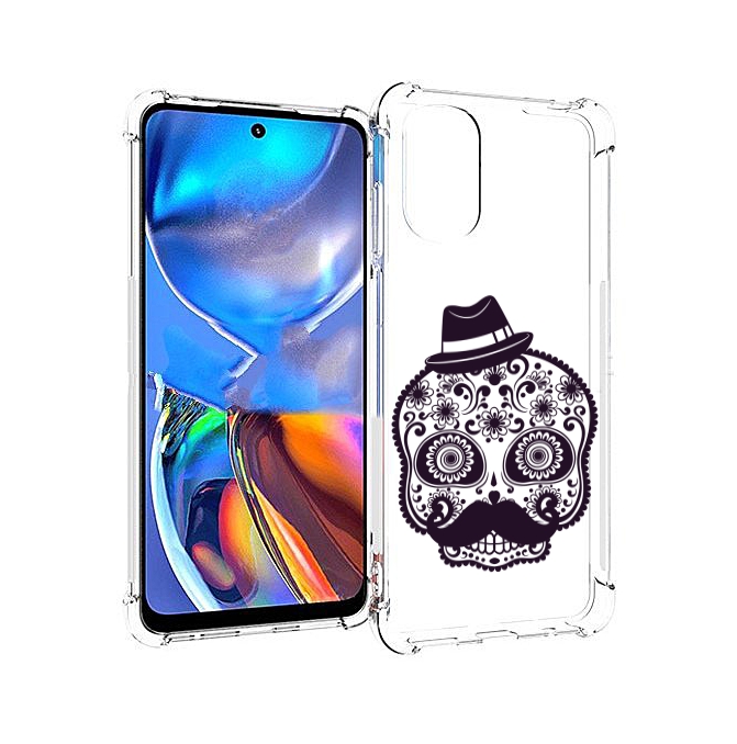 

Чехол MyPads разрисованный скелет для Motorola Moto E32, Прозрачный, Tocco