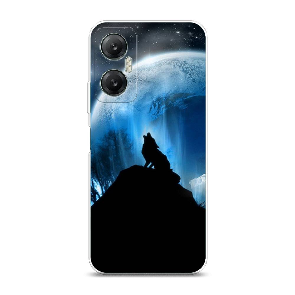

Чехол на Infinix HOT 20 5G "Волк 2", Синий;черный;белый, 3103250-1