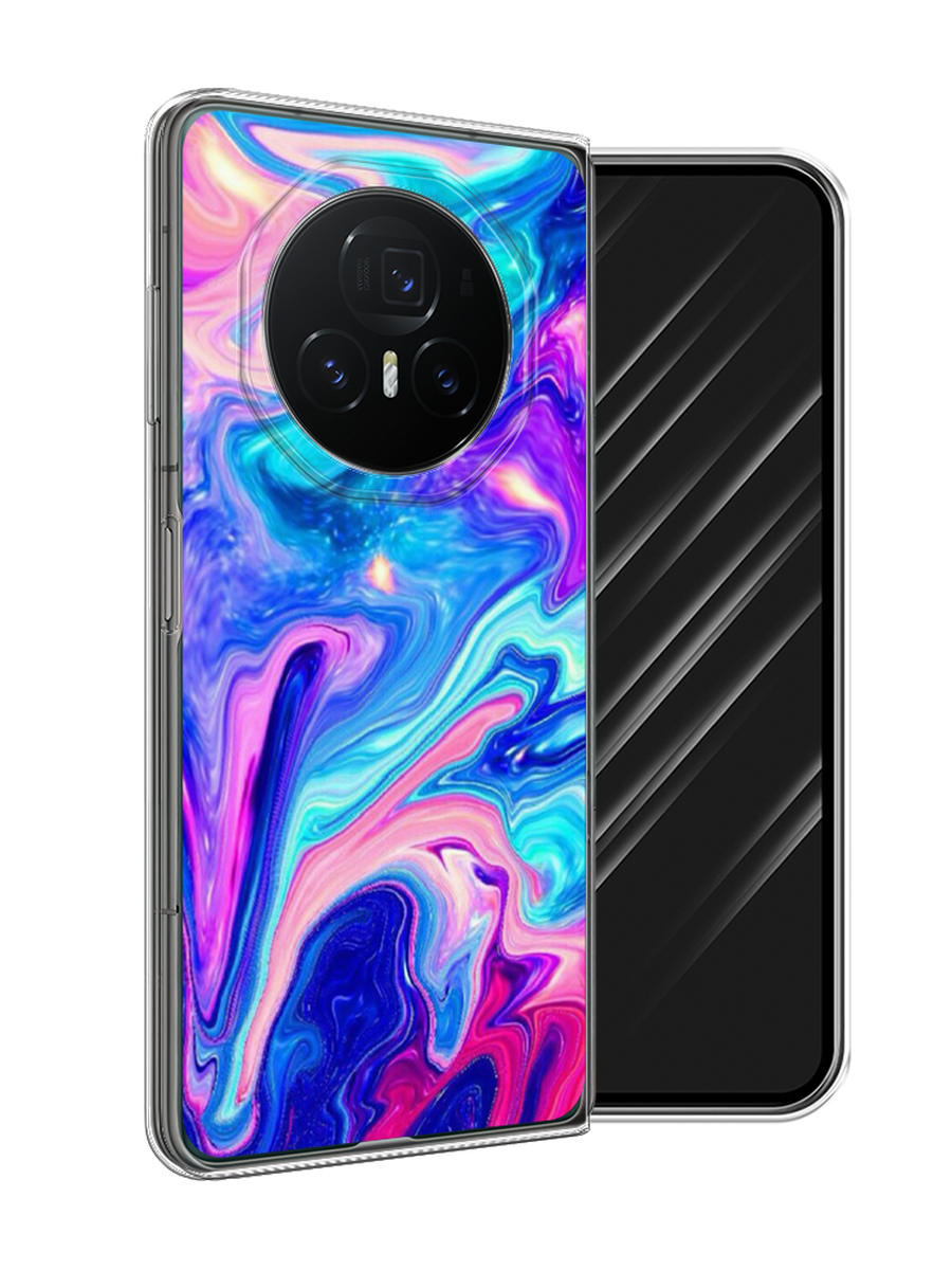 

Чехол Awog на Honor Magic V3 "Потеки краски", Розовый, 6125050-1