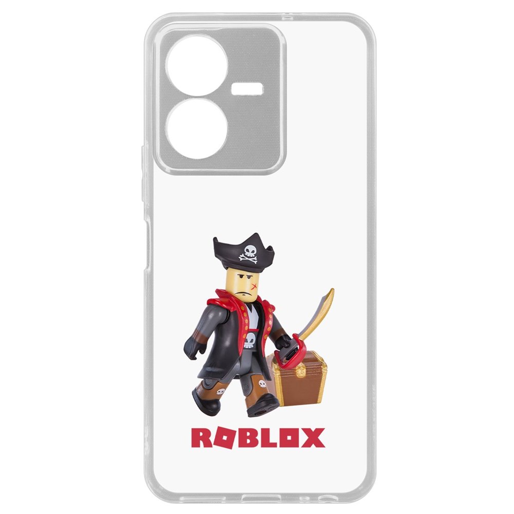 

Чехол-накладка Кейс Roblox-Капитан Ярость для Vivo Y22, Прозрачный