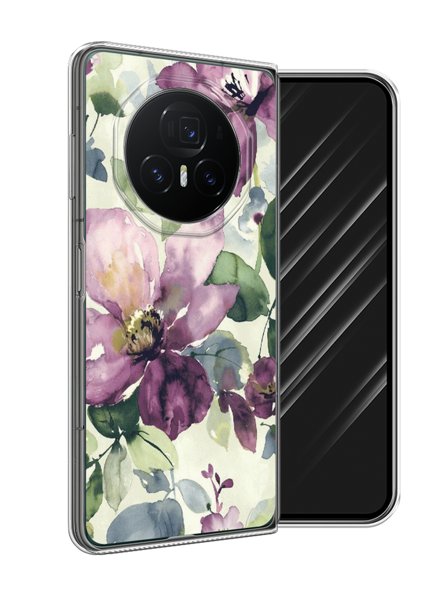 

Чехол Awog на Honor Magic V3 "Сиреневые цветы-акварель", Фиолетовый, 6125050-1