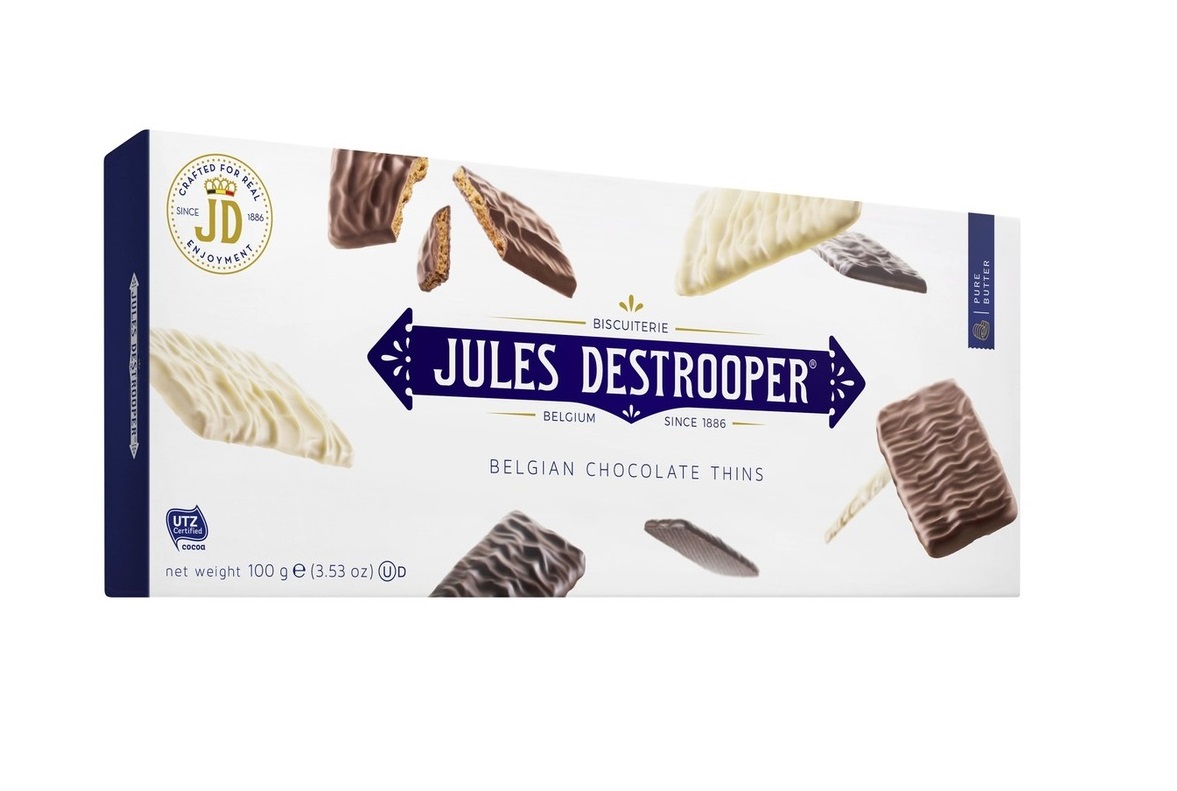 Шоколад Belgian Chocolate Thins с хрустящим печеньем 100 г