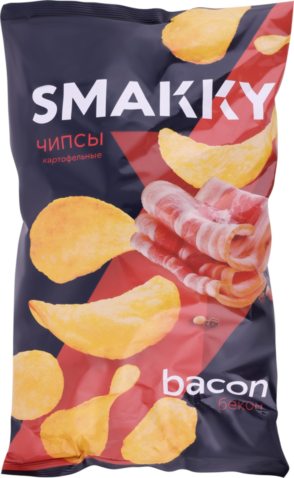

Чипсы картофельные Smakky со вкусом бекона 180 г
