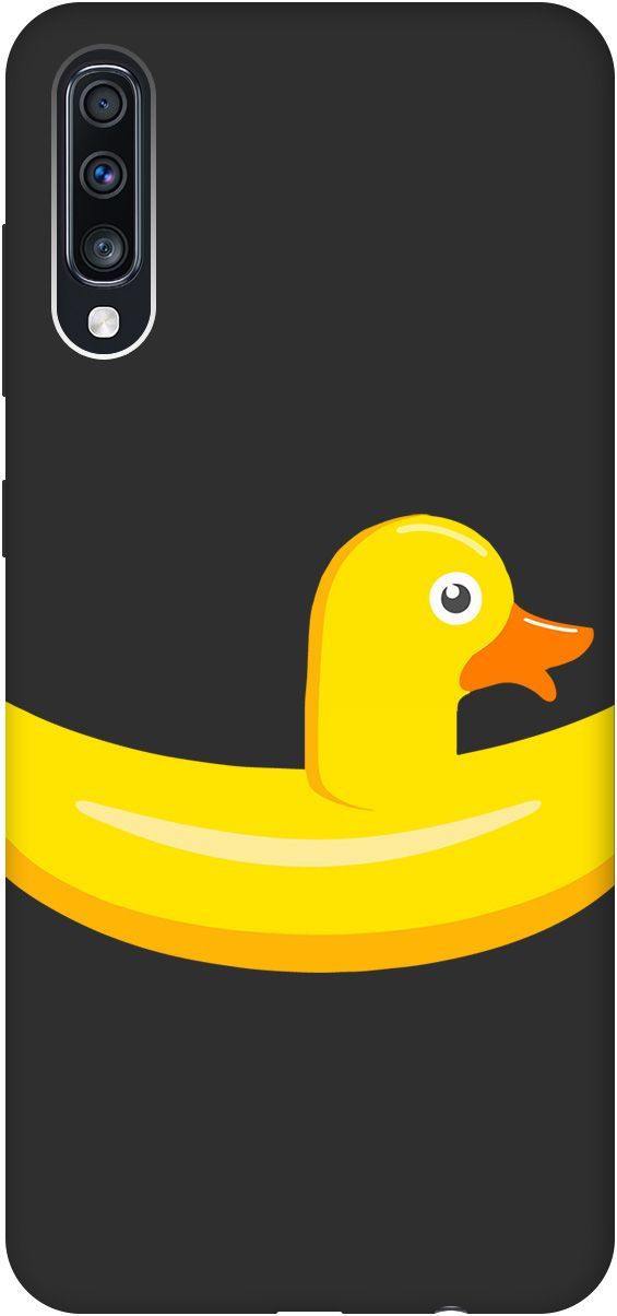 

Чехол на Samsung Galaxy A70/A70s с принтом "Duck Swim Ring" черный, Черный;белый, 8422
