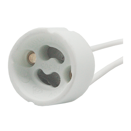 

Патрон Ecola base GU10 с проводами 2*8cm, AB10LWEAY, Белый, GU10