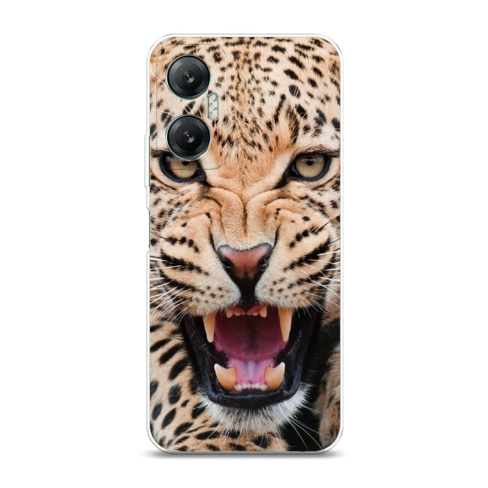 

Чехол на Infinix HOT 20 5G "Леопард 3d", Бежевый;черный, 3103250-6