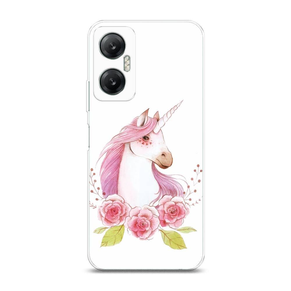 фото Чехол на infinix hot 20 5g "единорог цветы" case place