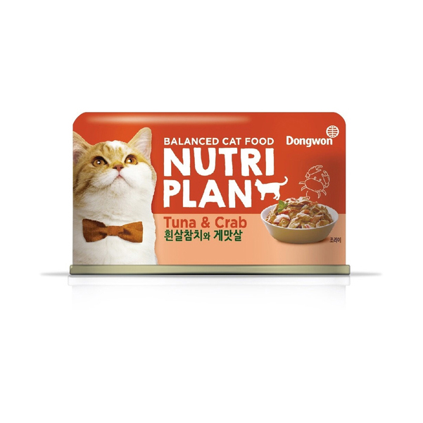 фото Влажный корм для кошек nutri plan тунец с крабом в собственном соку 160г