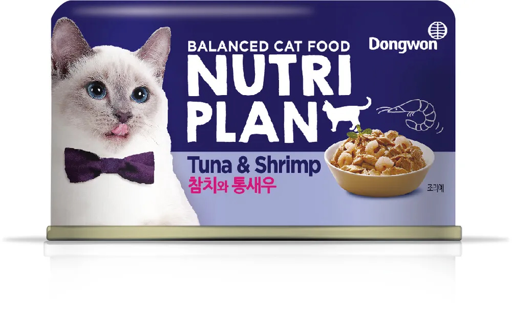 Консервы для кошек Nutri Plan тунец с креветками в собственном соку, 160г