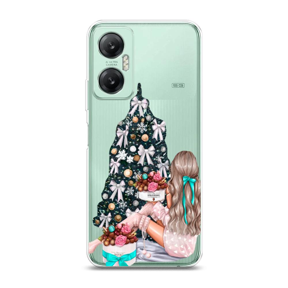 

Чехол на Infinix HOT 20 5G "New Year", Зеленый;бежевый;голубой, 3103250-5