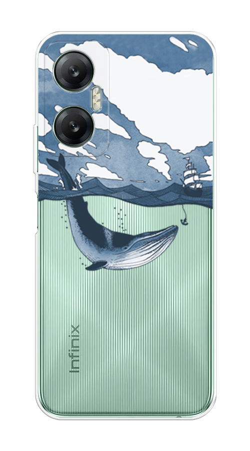 

Чехол на Infinix HOT 20 5G "Большой кит", Синий, 3103250-1