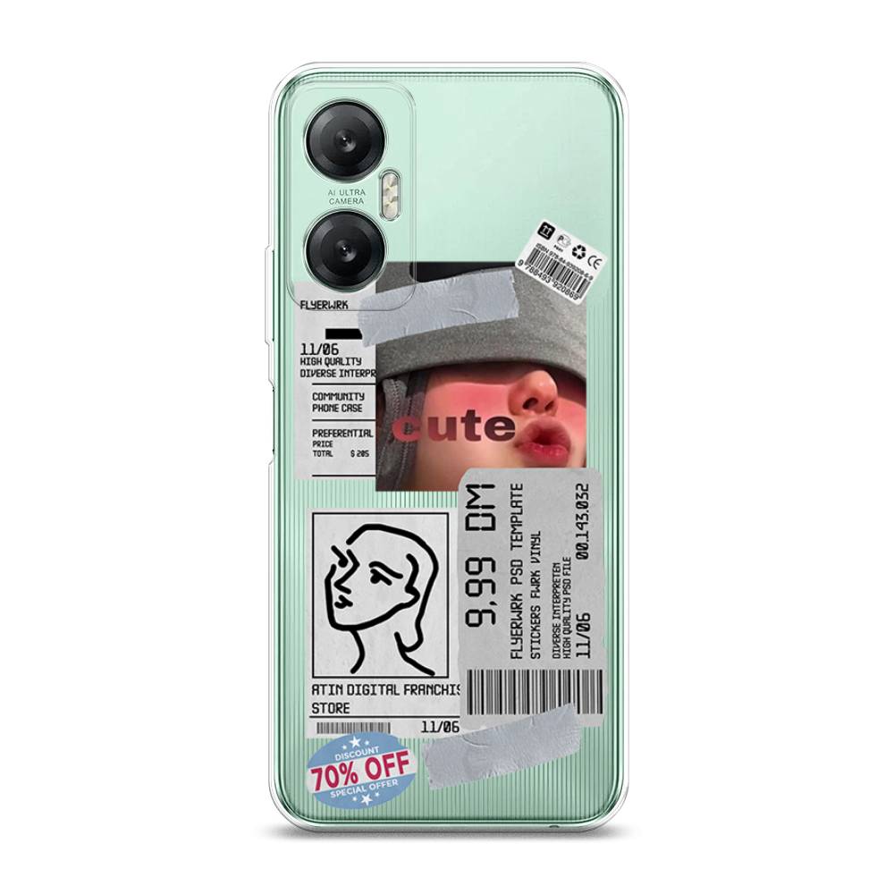 фото Чехол на infinix hot 20 5g "cute girl collage" case place