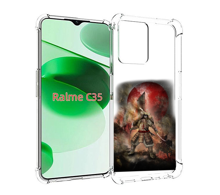

Чехол MyPads китайскийвоин для Realme C35 / Narzo 50A Prime, Прозрачный, Tocco