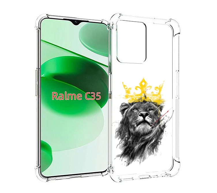 

Чехол MyPads король-лев для Realme C35 / Narzo 50A Prime, Прозрачный, Tocco