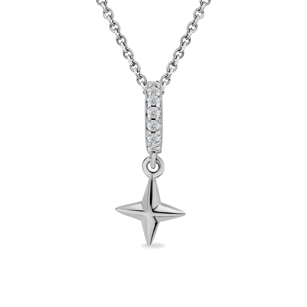 

Подвеска из серебра 585Gold 703006873, фианит, 703006873