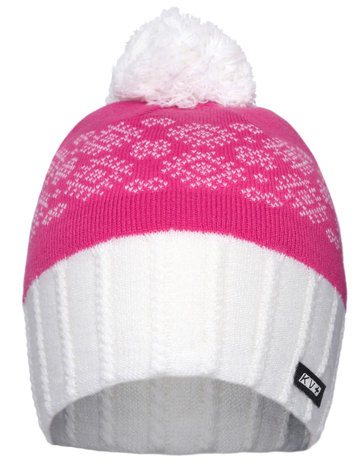 

Шапка KV+ Tirol hat, 22A06.101, Белый;розовый