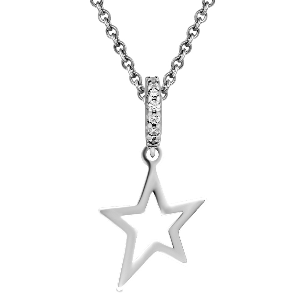 

Подвеска из серебра 585Gold 703006842, фианит, 703006842