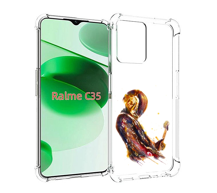 

Чехол MyPads космо-музыкант для Realme C35 / Narzo 50A Prime, Прозрачный, Tocco